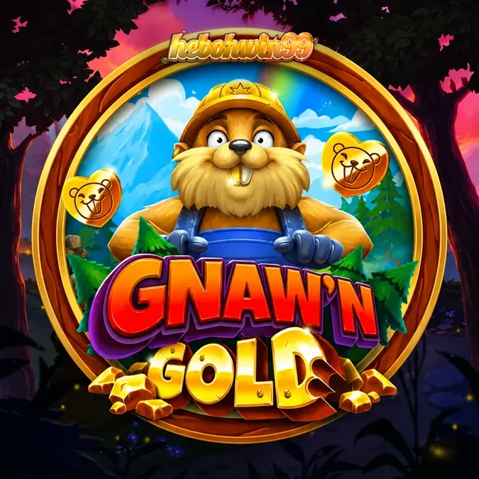 Tampilan visual karakter Barry Beaver dalam slot Gnaw’n Gold